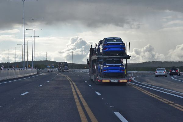 По новому участку ЕКАД в сутки проезжает более 26 тысяч автомобилей