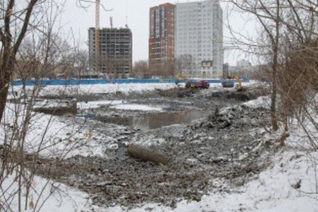 Пруд на реке Ольховке преображается