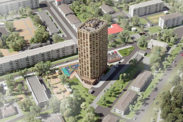 В Екатеринбурге напротив детского интерната на Ляпустина построят жилую высотку