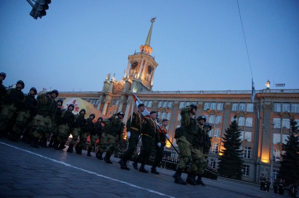 На этой неделе пройдут две репетиции парада Победы