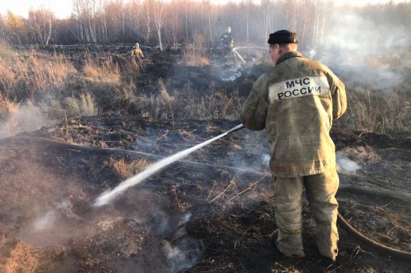 Микрорайон Солнечный снова заволокло едким дымом из-за торфяников. ГИБДД перекрыла проезд