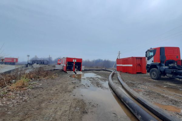 Для тушения торфяников под Екатеринбургом прибыл комплекс «Шквал» из Ногинска