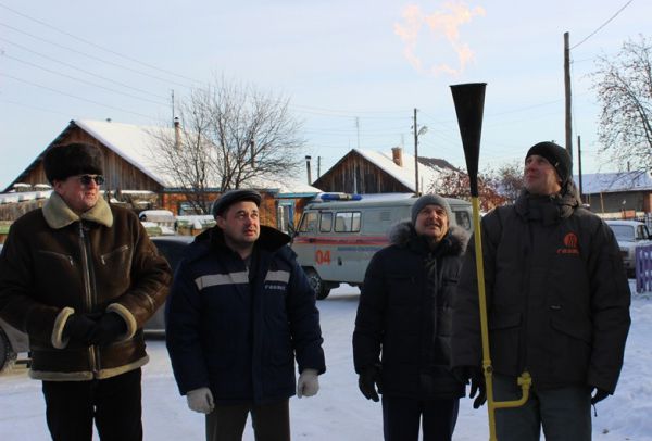 В селе Обуховское пустили газ