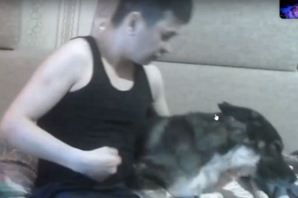 В Нижнем Тагиле живодер в прямом эфире избил свою собаку